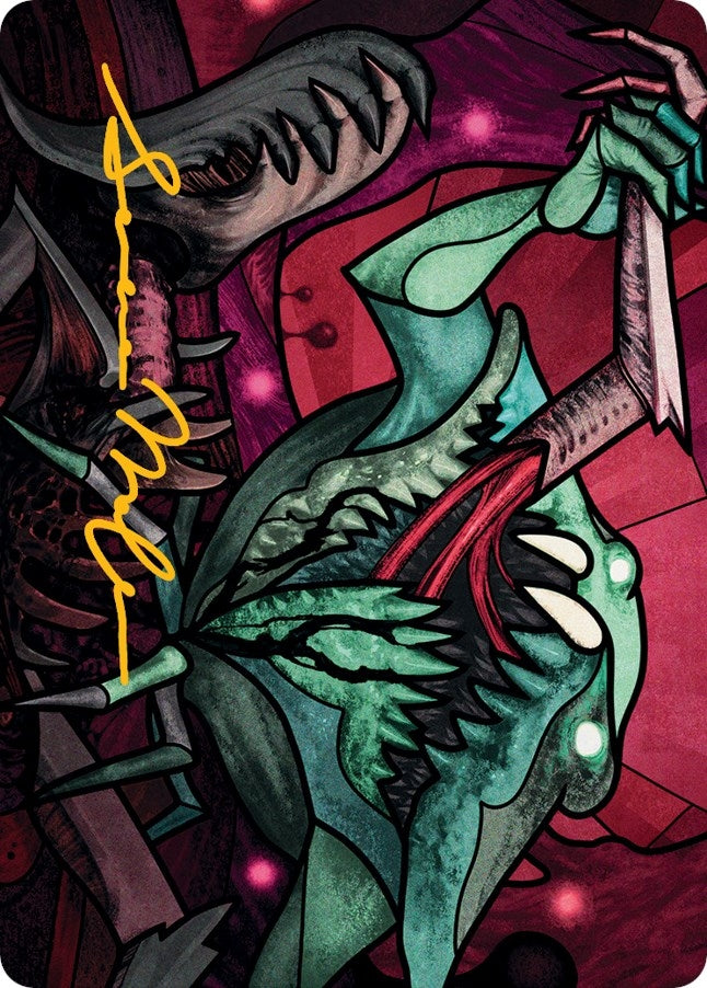 Yargle Glutton of Urborg Art Card (Gold-Stamped Signature) (72) [ASMOM] - MTG Single
