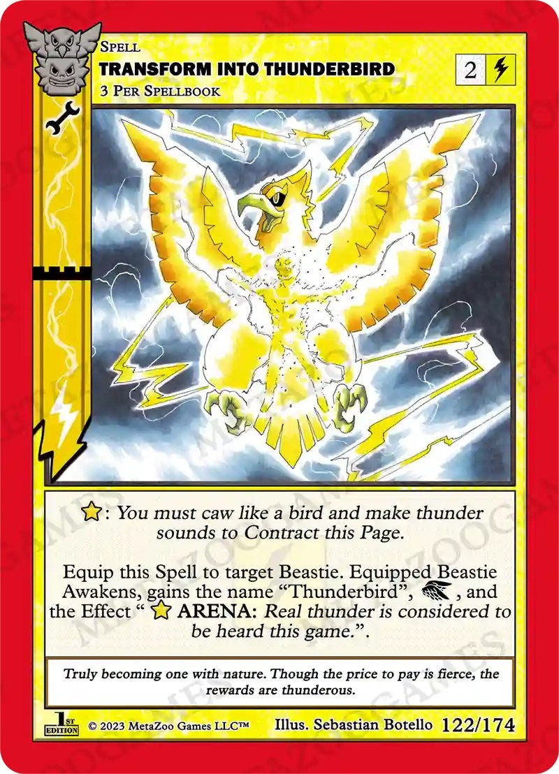Transform Into Thunderbird (122) (NATFE) - MetaZoo Single
