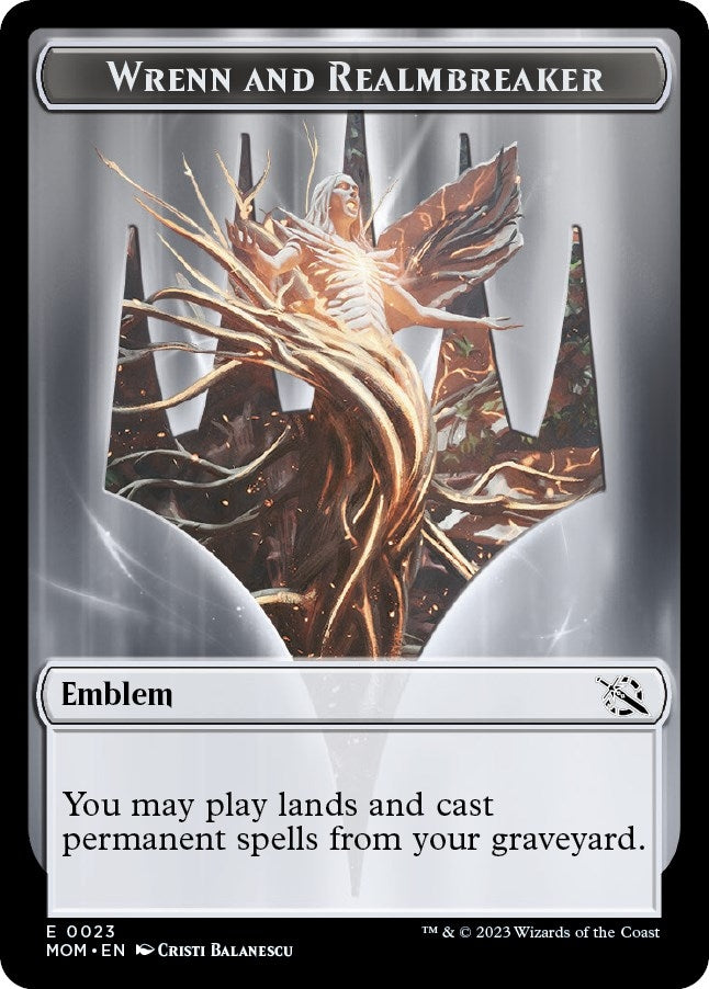 Emblem - Wrenn and Realmbreaker (0) [MOM] - MTG Single