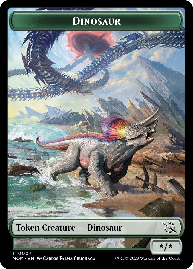 Dinosaur Token (0) [MOM] - MTG Single