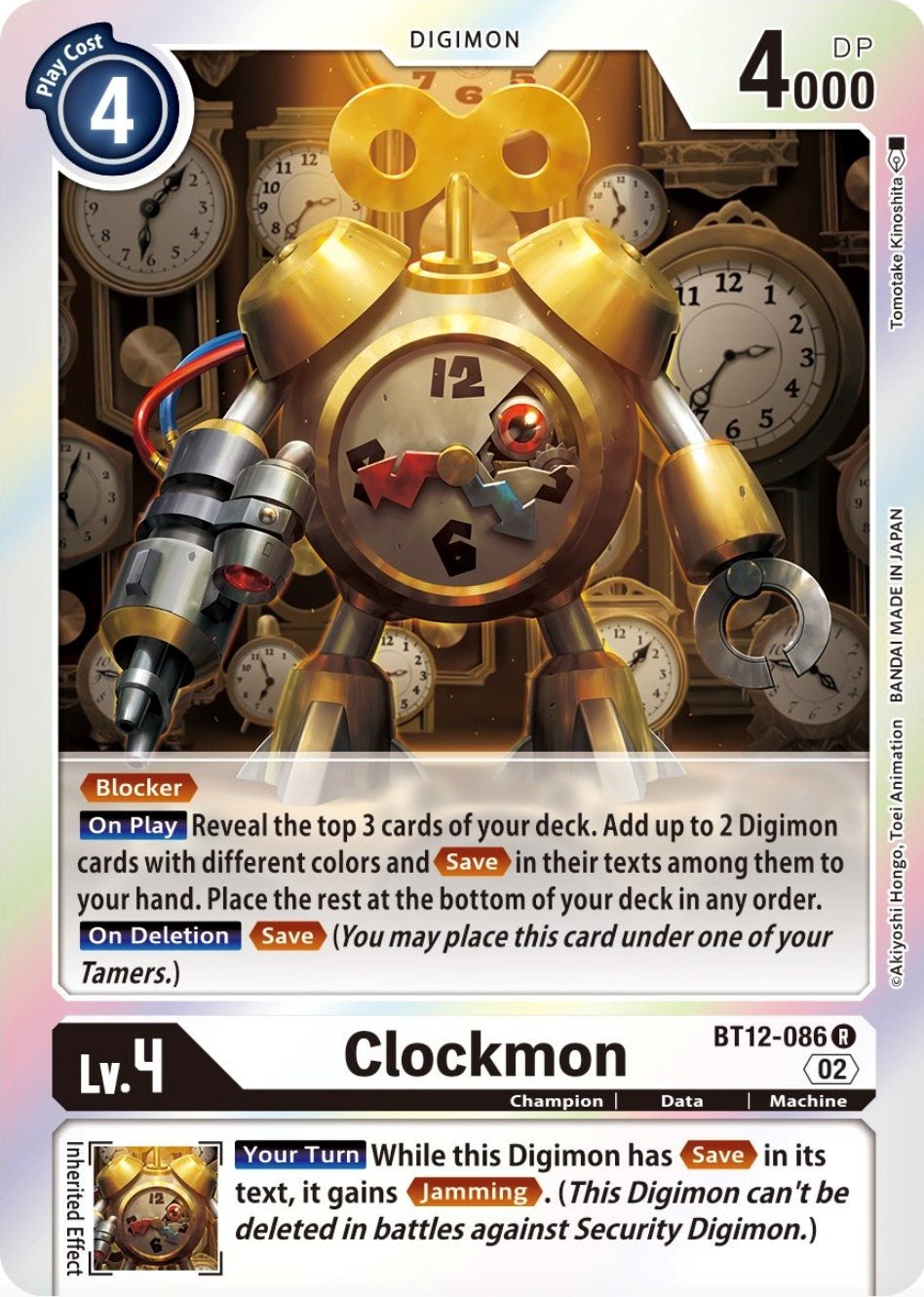 Clockmon (12086) [BT12] - Digimon Card Game Single
