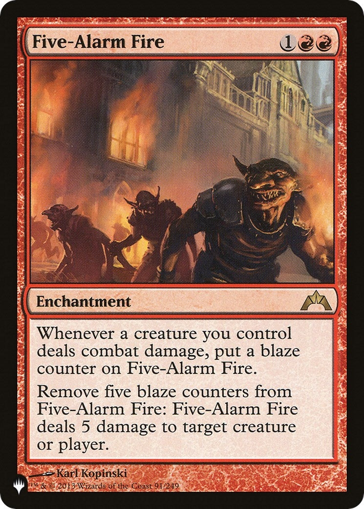 Five-Alarm Fire (91) [LIST] - MTG Single
