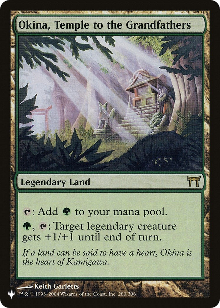 Okina Temple to the Grandfathers (280) [LIST] - MTG Single