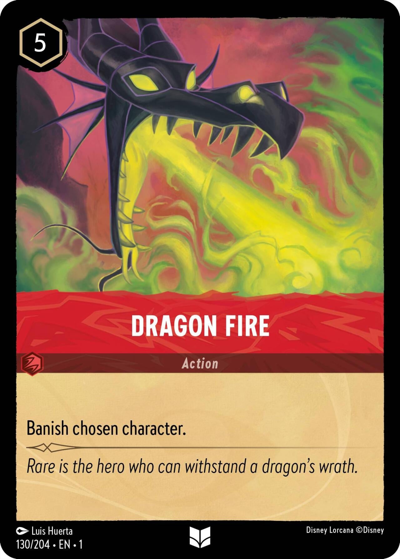 Dragon Fire (130) (1) - Disney Lorcana Single
