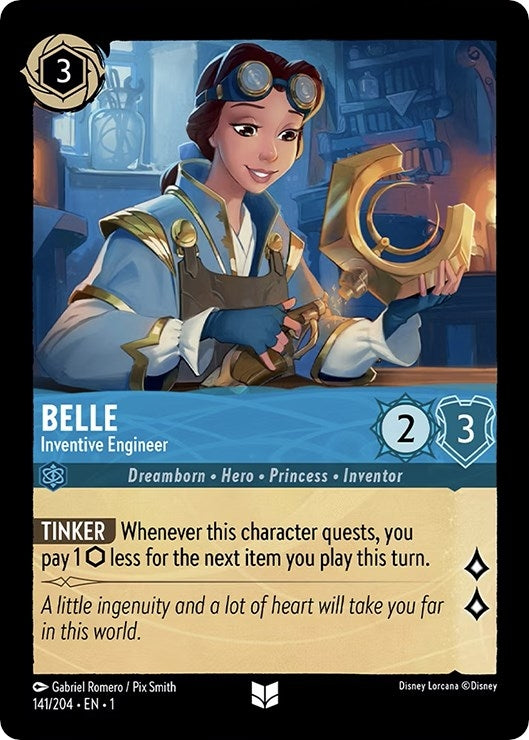 Belle - Inventive Engineer (141) (1) - Disney Lorcana Single