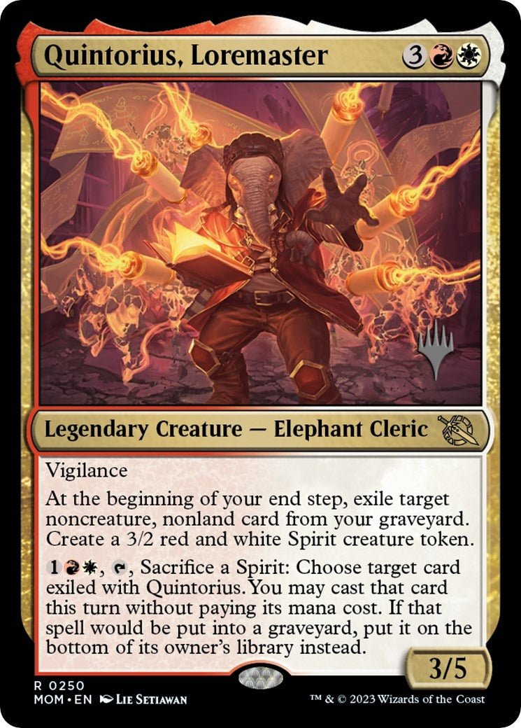 Quintorius Loremaster (250) [PPMOM] - MTG Single