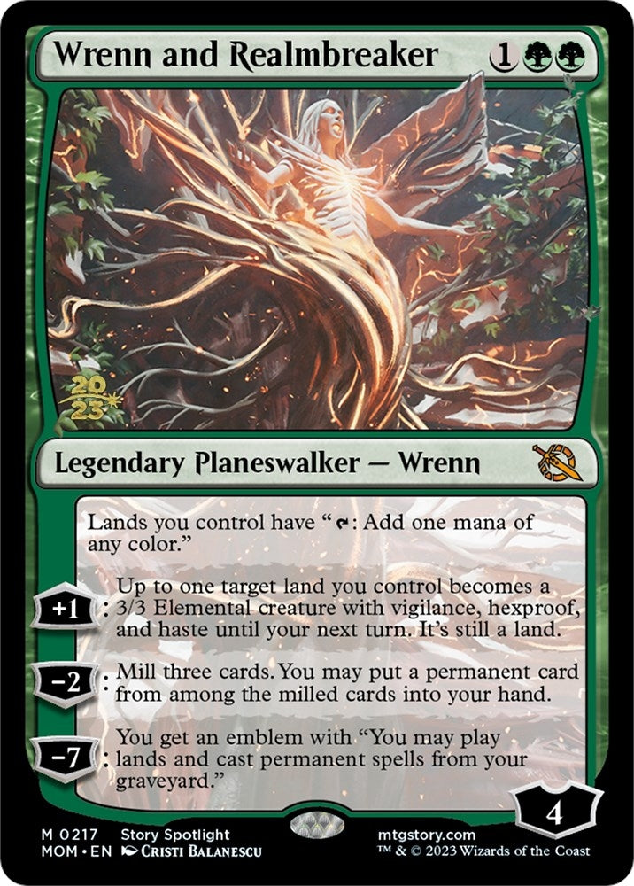 Wrenn and Realmbreaker (217) [PRE] - MTG Single