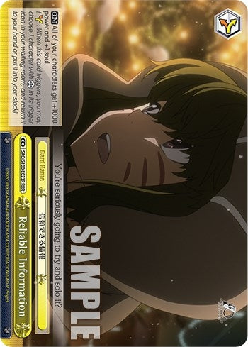 Reliable Information (RRR) (100023) [SAO/S100] - Weiss Schwarz Single