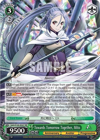 Towards Tomorrow Together Mito (100027) [SAO/S100] - Weiss Schwarz Single