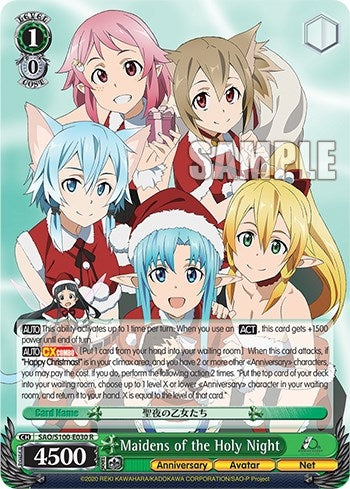 Maidens of the Holy Night (100030) [SAO/S100] - Weiss Schwarz Single