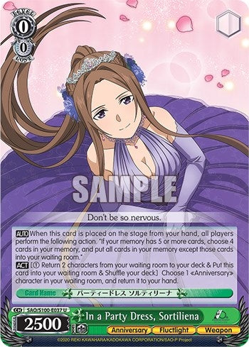 In a Party Dress Sortiliena (100037) [SAO/S100] - Weiss Schwarz Single
