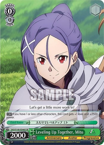 Leveling Up Together Mito (SR) (100046) [SAO/S100] - Weiss Schwarz Single