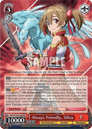 Always Friendly Silica (100059) [SAO/S100] - Weiss Schwarz Single