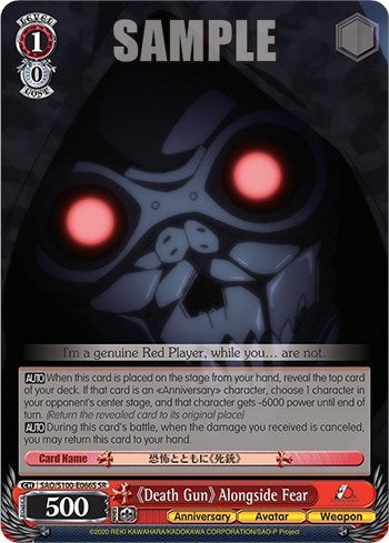 ’Death Gun’ Alongside Fear (SR) (100066) [SAO/S100] - Weiss Schwarz Single