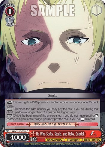 He Who Seeks Steals and Robs Gabriel (100069) [SAO/S100] - Weiss Schwarz Single