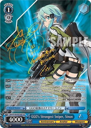 GGO’s Strongest Sniper Sinon (SP) (100076) [SAO/S100] - Weiss Schwarz Single