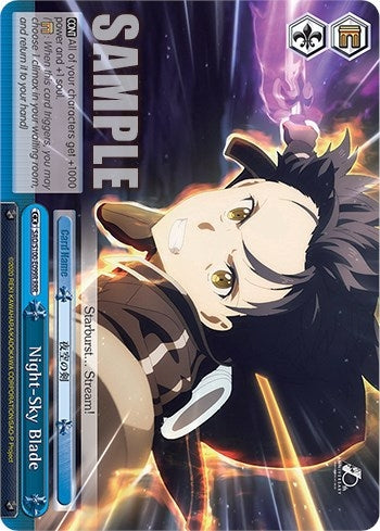 Night-Sky Blade (RRR) (100099) [SAO/S100] - Weiss Schwarz Single