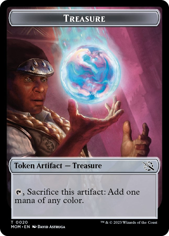 Treasure (0020) // Vampire Double-Sided Token (0) [MOM] - MTG Single