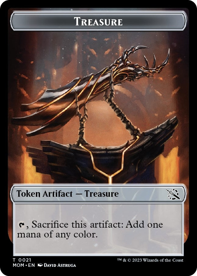 Treasure (0021) // Phyrexian Hydra (0011) Double-Sided Token (0) [MOM] - MTG Single