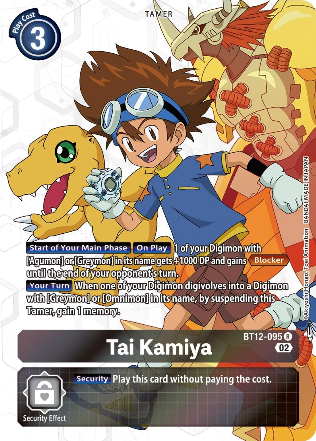 Tai Kamiya (Alternate Art) (12095) [BT12] - Digimon Card Game Single