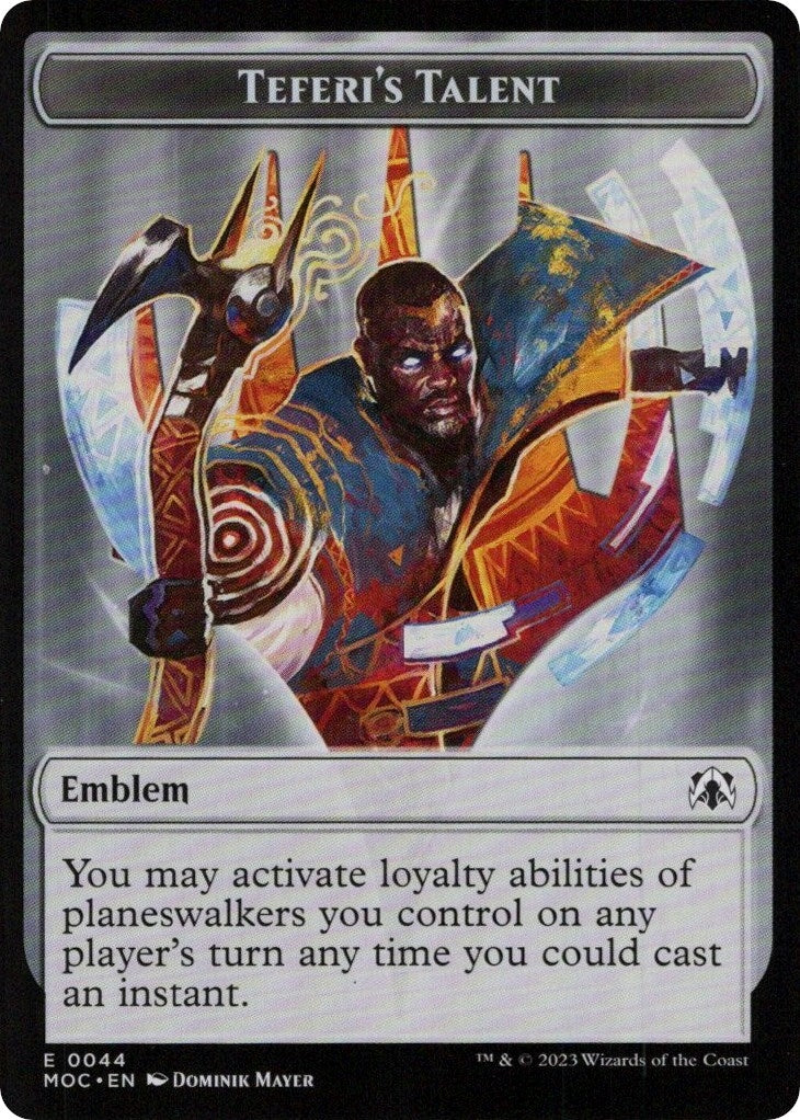 Emblem - Teferi’s Talent (0) [MOC] - MTG Single