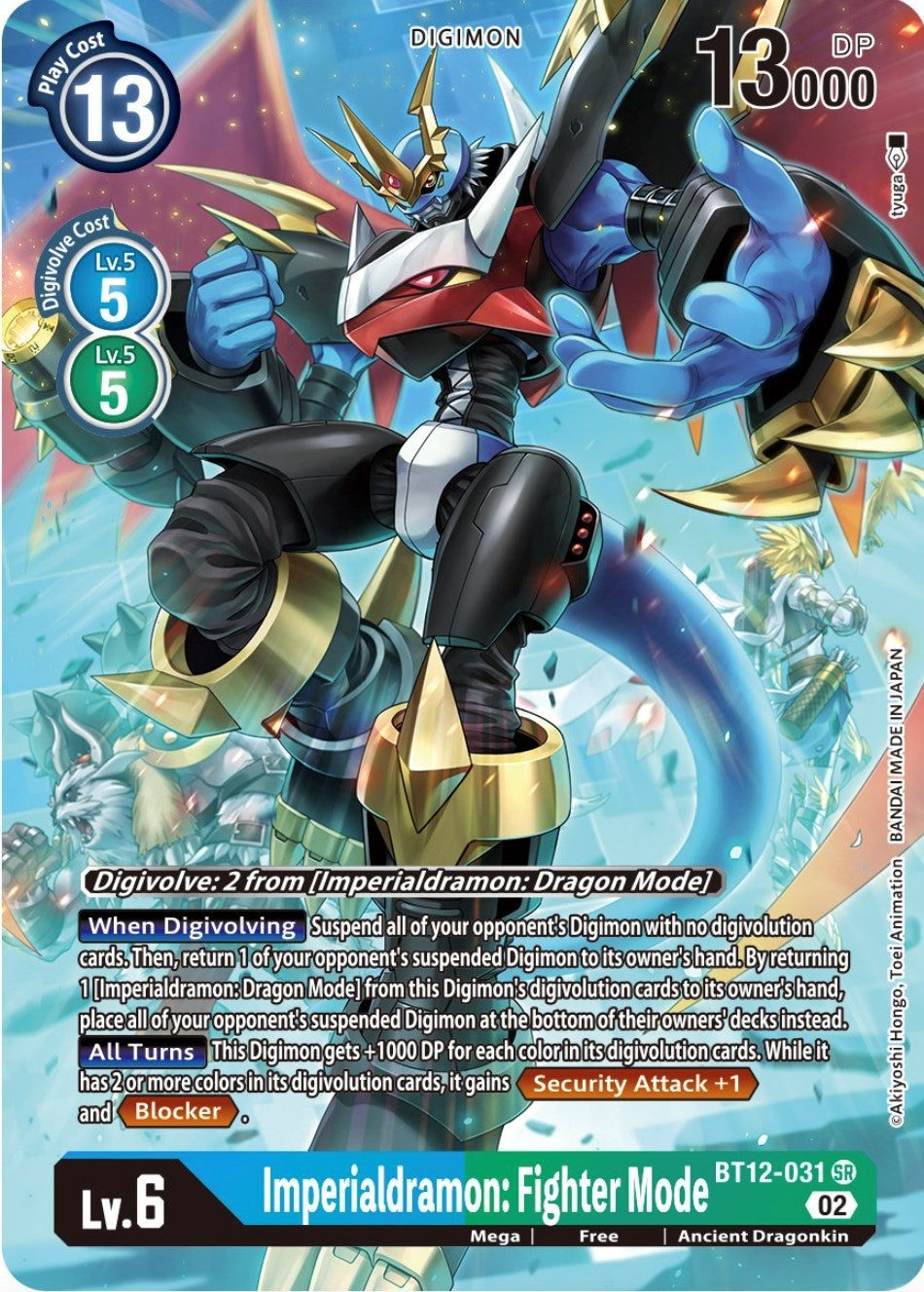 Imperialdramon: Fighter Mode (Alternate Art) (12031) [BT12] - Digimon Card Game Single