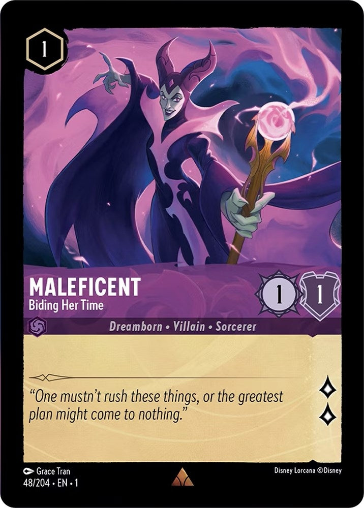 Maleficent - Biding Her Time (48) (1) - Disney Lorcana Single
