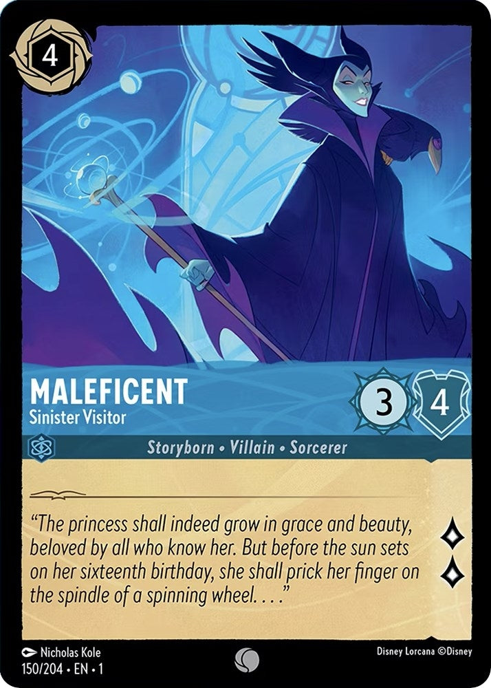 Maleficent - Sinister Visitor (150) (1) - Disney Lorcana Single