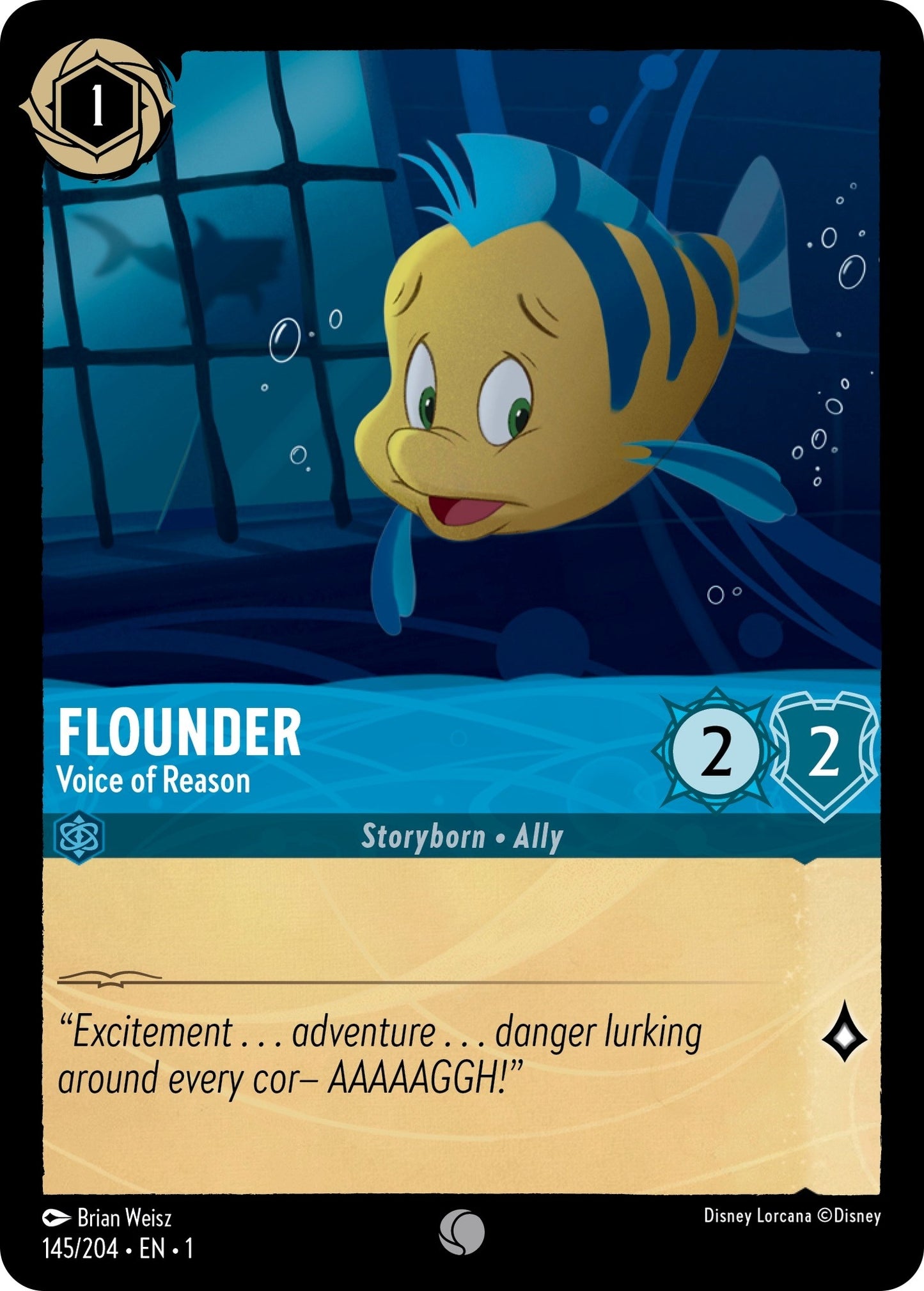 Flounder - Voice of Reason (145) (1) - Disney Lorcana Single