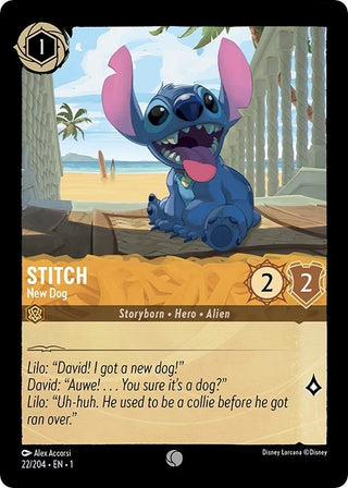 Stitch - New Dog (22) (1) - Disney Lorcana Single