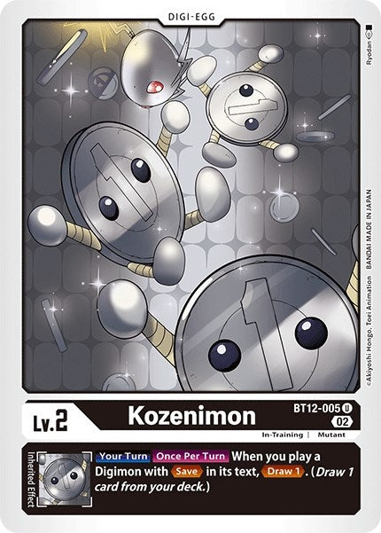 Kozenimon (12005) [BT12] - Digimon Card Game Single