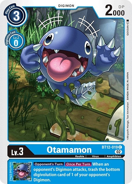 Otamamon (12019) [BT12] - Digimon Card Game Single