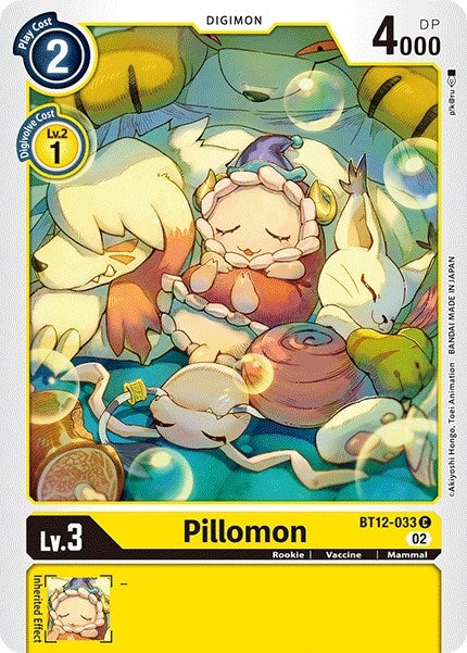 Pillomon (12033) [BT12] - Digimon Card Game Single