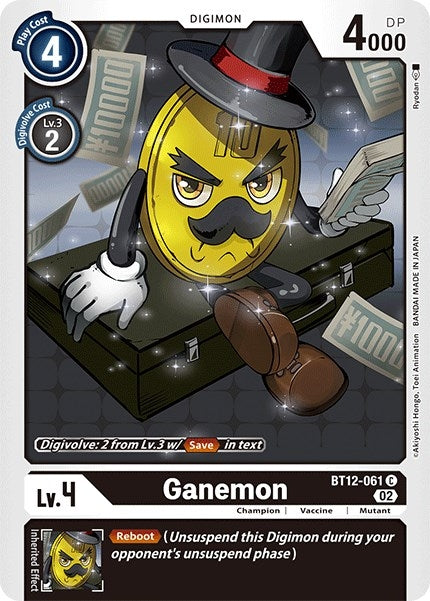 Ganemon (12061) [BT12] - Digimon Card Game Single