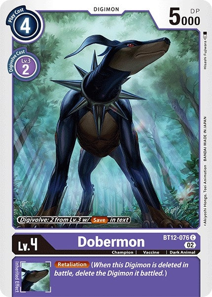 Dobermon (12076) [BT12] - Digimon Card Game Single