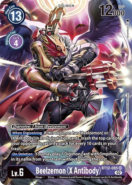 Beelzemon (X Antibody) (Alternate Art) (12085) [BT12] - Digimon Card Game Single