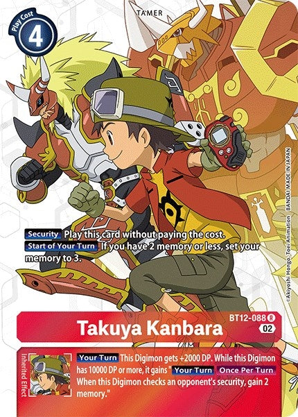 Takuya Kanbara (Alternate Art) (12088) [BT12] - Digimon Card Game Single