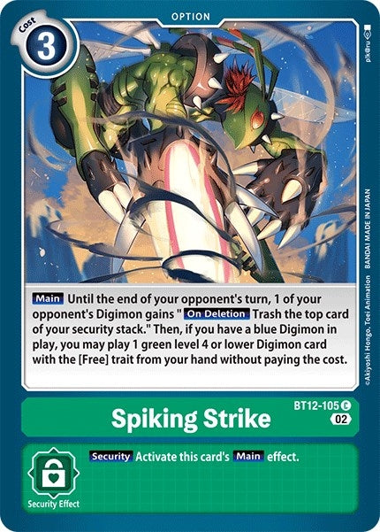 Spiking Strike (12105) [BT12] - Digimon Card Game Single
