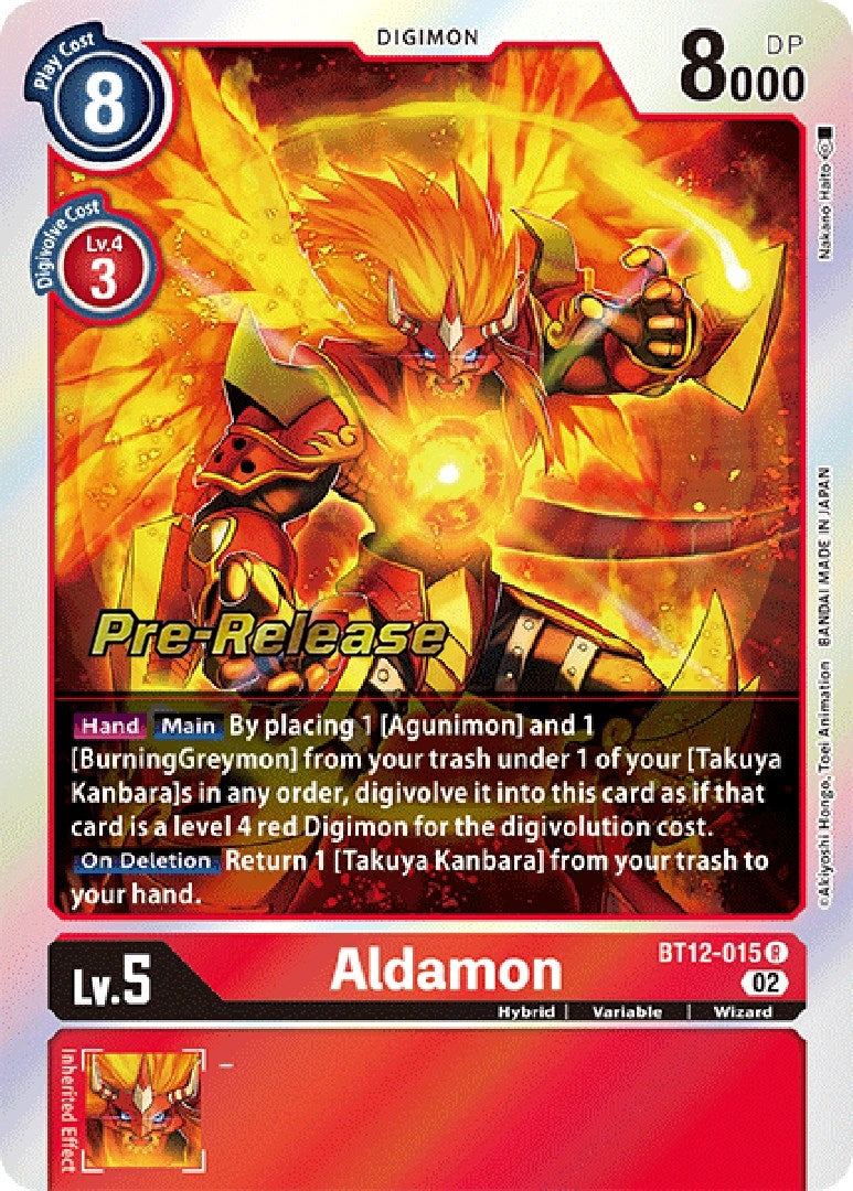 Aldamon (12015) [BT12_PR] - Digimon Card Game Single