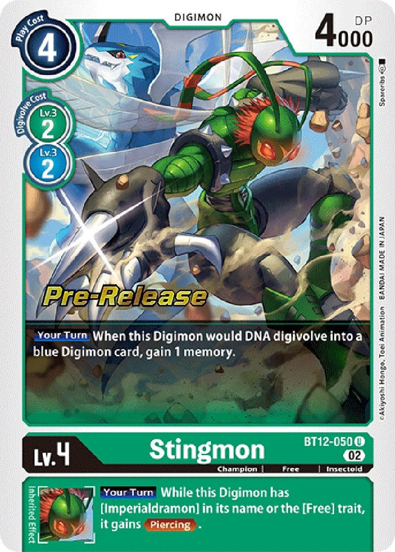 Stingmon (12050) [BT12_PR] - Digimon Card Game Single