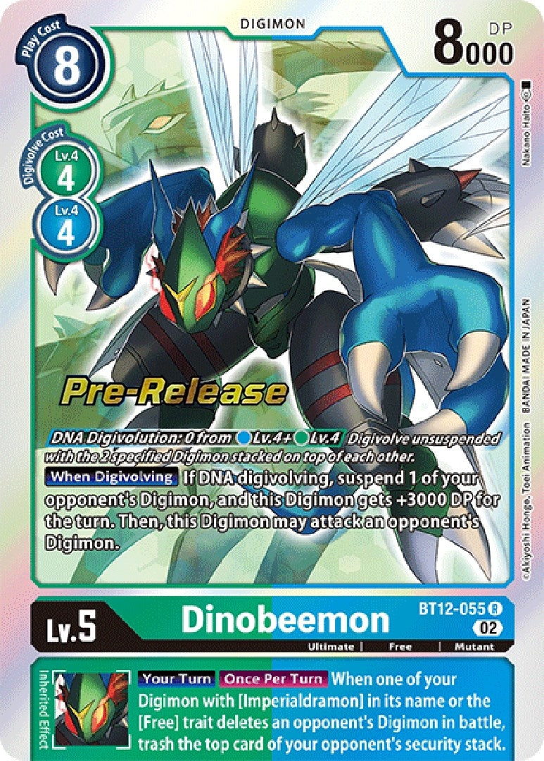 Dinobeemon (12055) [BT12_PR] - Digimon Card Game Single