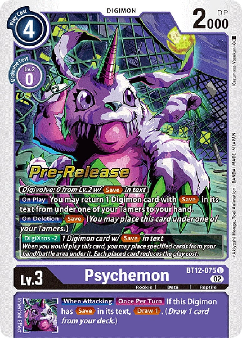 Psychemon (12075) [BT12_PR] - Digimon Card Game Single
