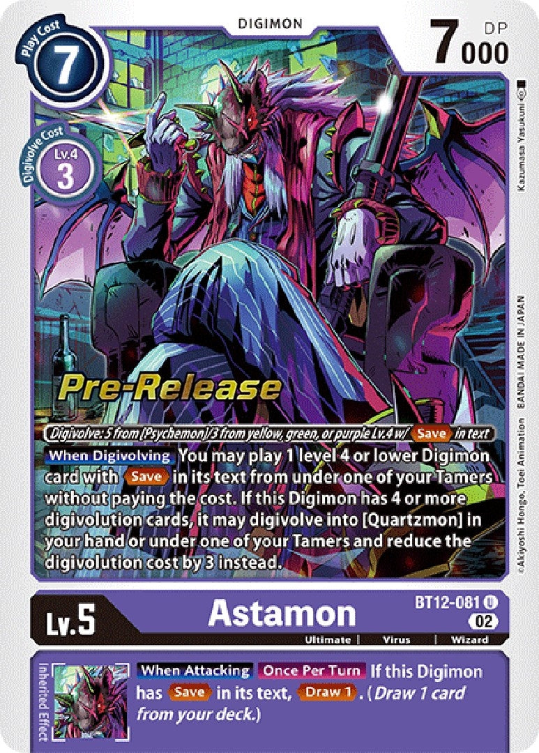 Astamon (12081) [BT12_PR] - Digimon Card Game Single