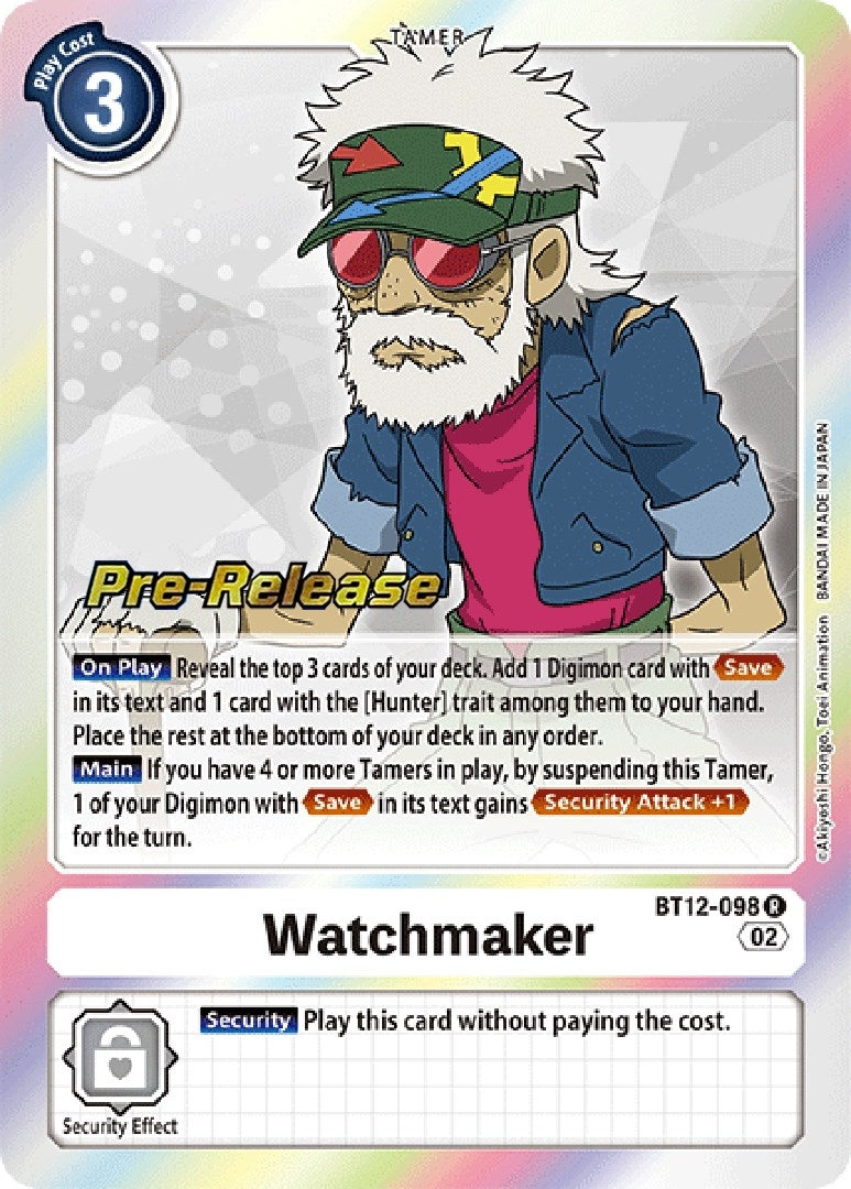 Watchmaker (12098) [BT12_PR] - Digimon Card Game Single