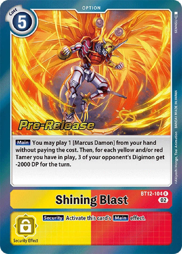Shining Blast (12104) [BT12_PR] - Digimon Card Game Single