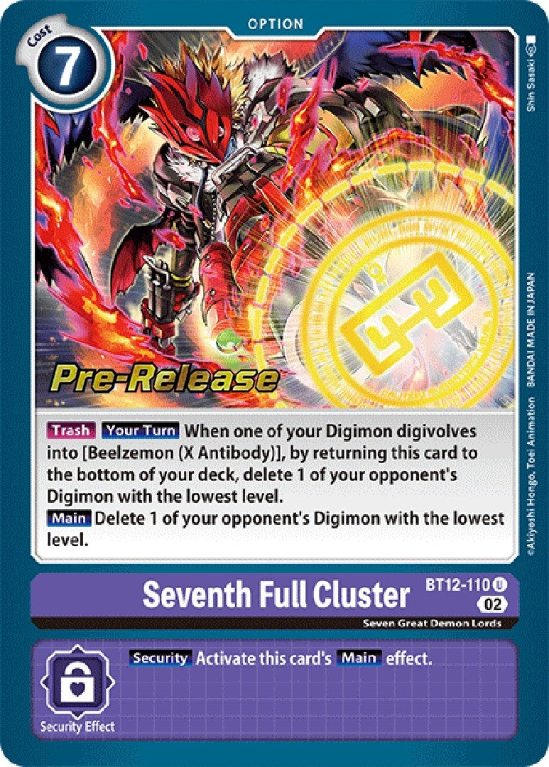 Seventh Full Cluster (12110) [BT12_PR] - Digimon Card Game Single