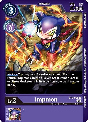 Impmon (April 2023 Beelzemon Special) (6068) [ST-14_PR] - Digimon Card Game Single
