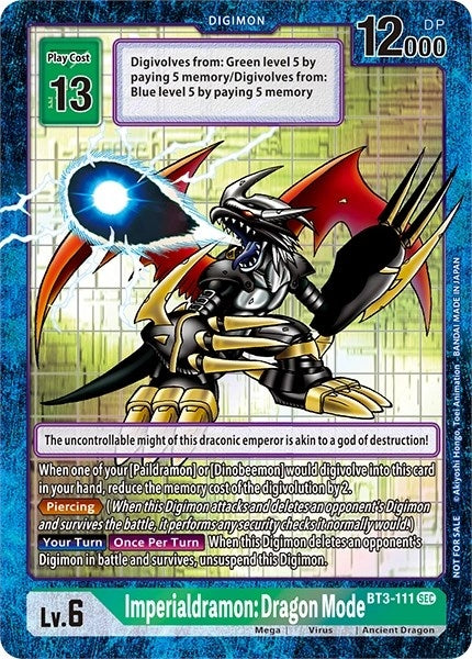 Imperialdramon Dragon Mode (Secret Rare) (3111) [RPC] - Digimon Card Game Single