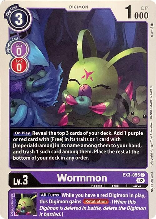 Wormmon (3055) [RPC] - Digimon Card Game Single