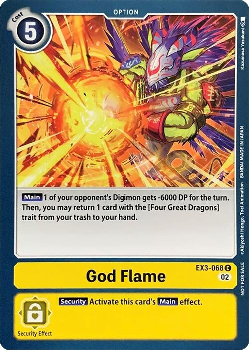 God Flame (3068) [RPC] - Digimon Card Game Single